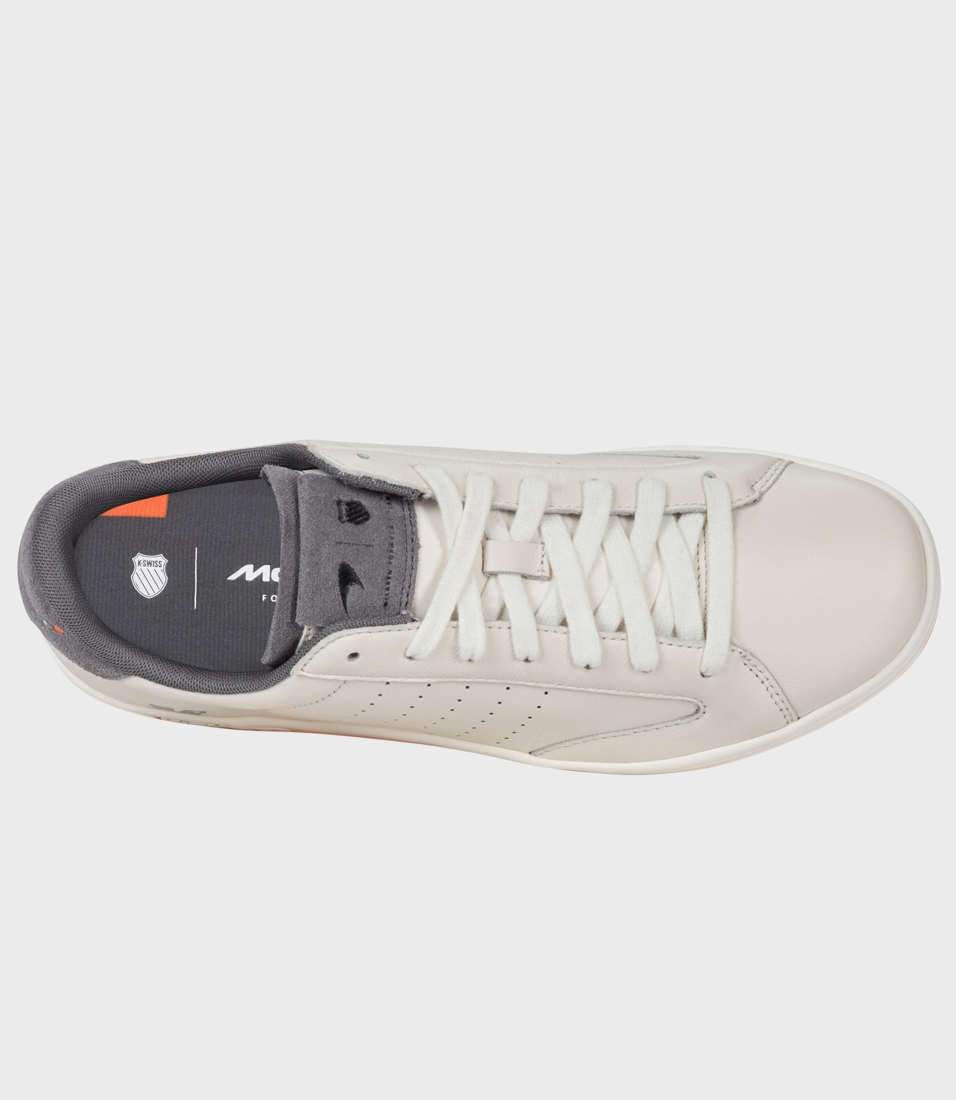 K-Swiss x McLaren Mens Lozan Klub Trainers - White/Anthracite