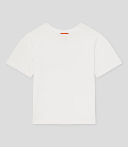 Reiss Juniors Oversized Logo Short Sleeve T-Shirt - White
