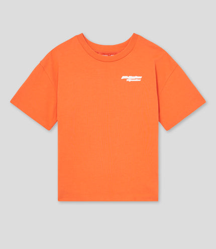 Reiss Juniors Oversized Logo Short Sleeve T-Shirt - Papaya