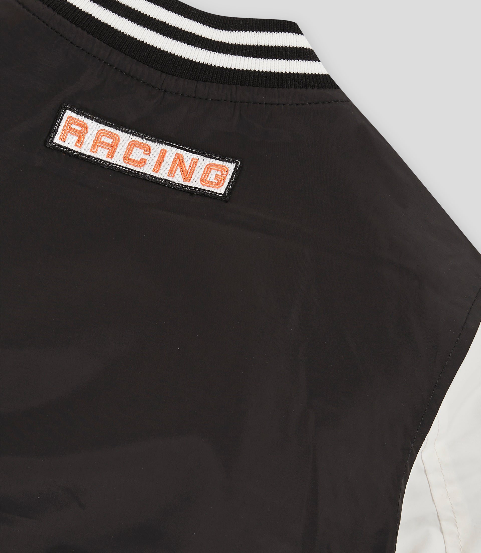 Reiss Juniors Zoom Bomber Jacket - Black/Off White