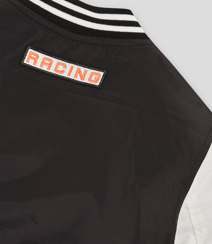 Reiss Juniors Zoom Bomber Jacket - Black/Off White