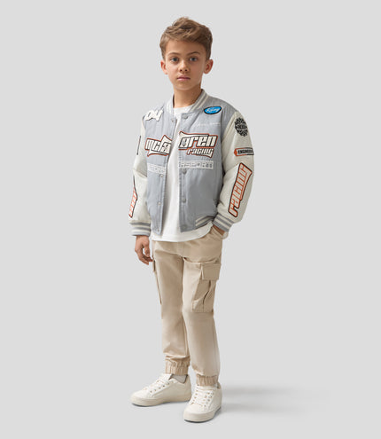 Reiss Juniors Zoom Bomber Jacket - Blue Tones