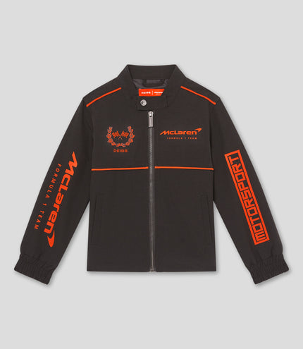 Reiss Juniors Wanden Sports Logo Jacket - Black