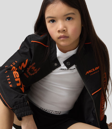 Reiss Juniors Wanden Sports Logo Jacket - Black