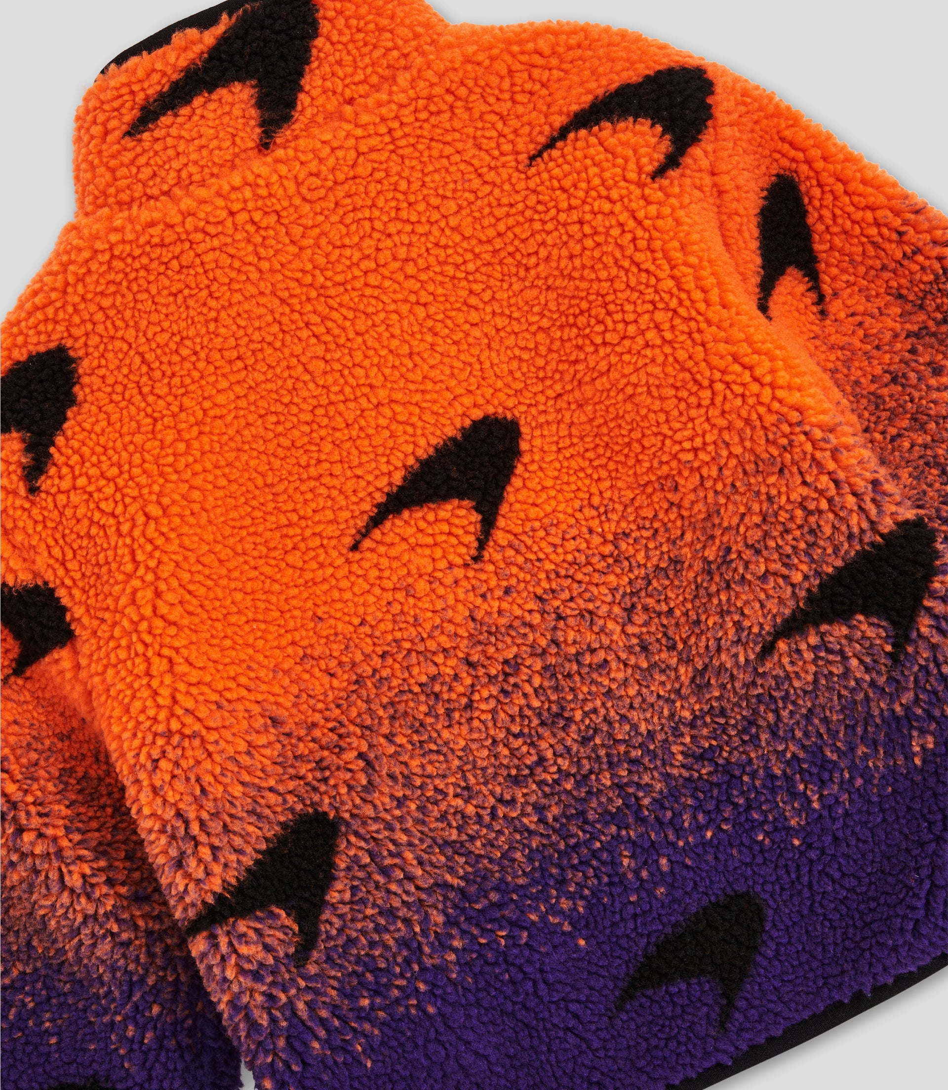 Reiss Juniors Ombre Sherpa Fleece Jacket - Papaya/Purple