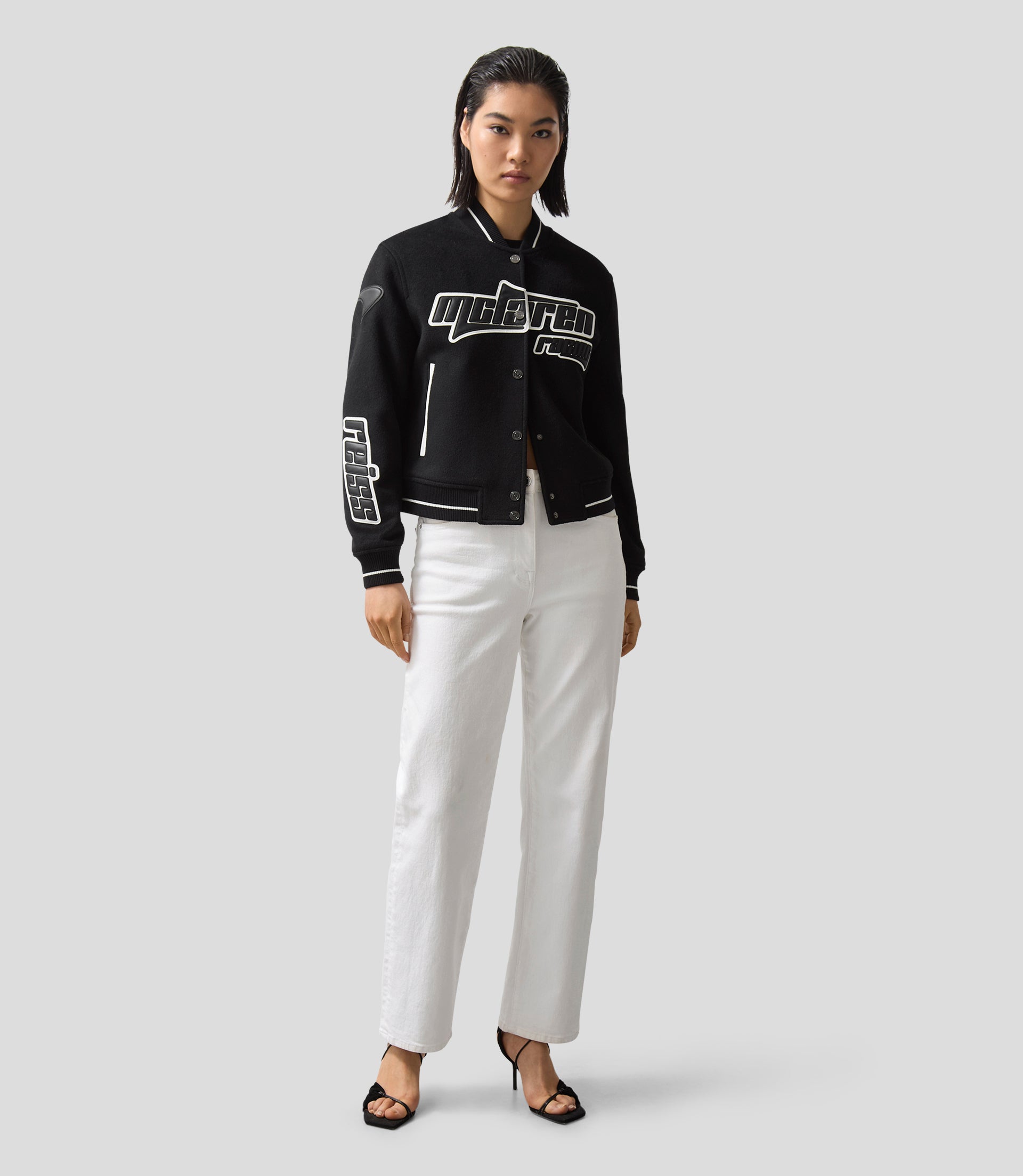 Reiss Womens Bomber Jacket - Black