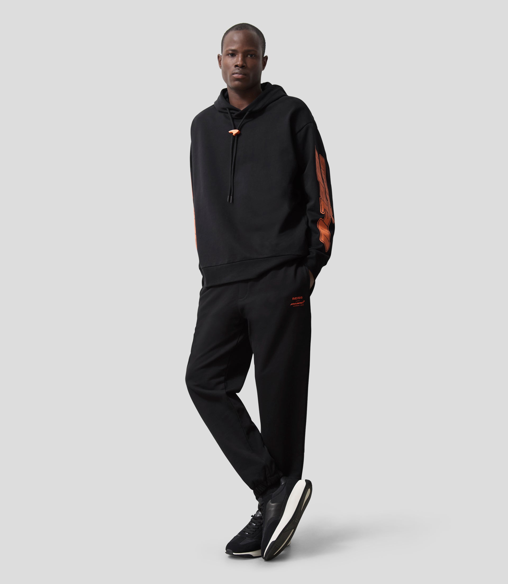 Reiss Unisex Drawstring Joggers - Black