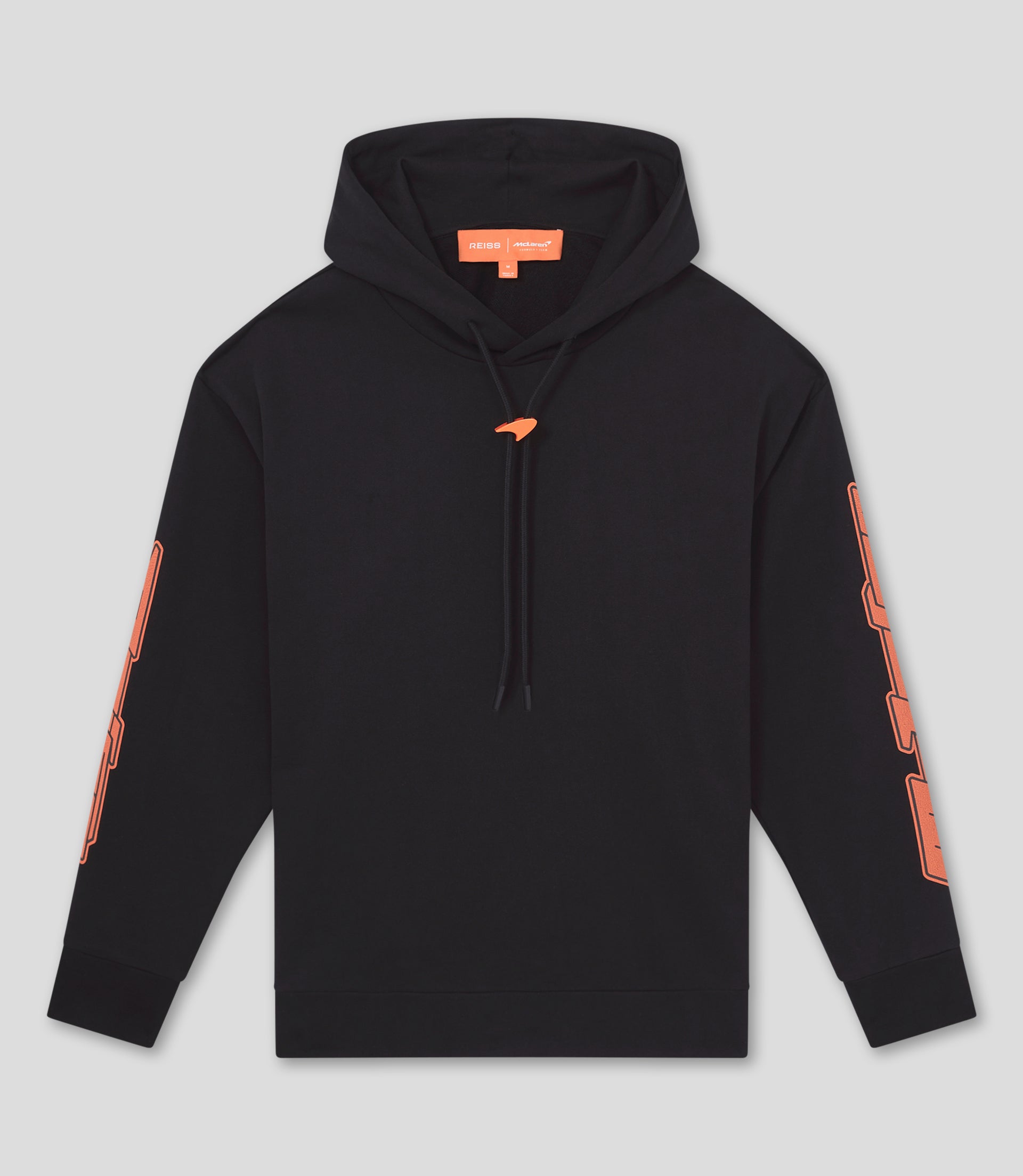 Reiss Unisex Oversize Toggle Hoodie - Black