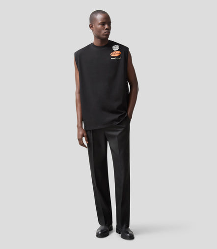 Reiss Mens Racer Printed Vest - Black