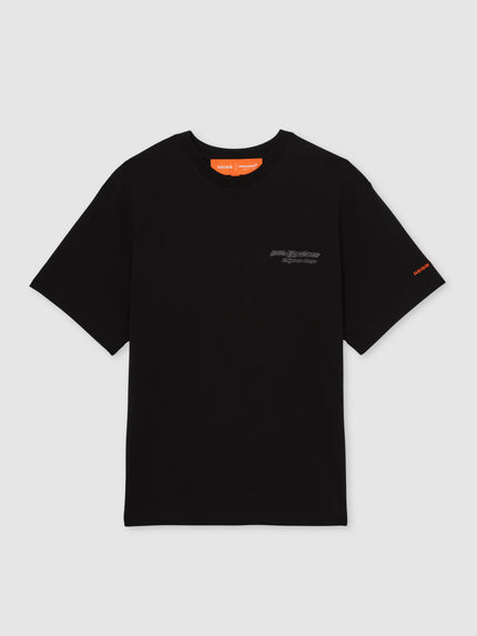 Reiss Unisex Nakata Oversize Logo T-Shirt - Black