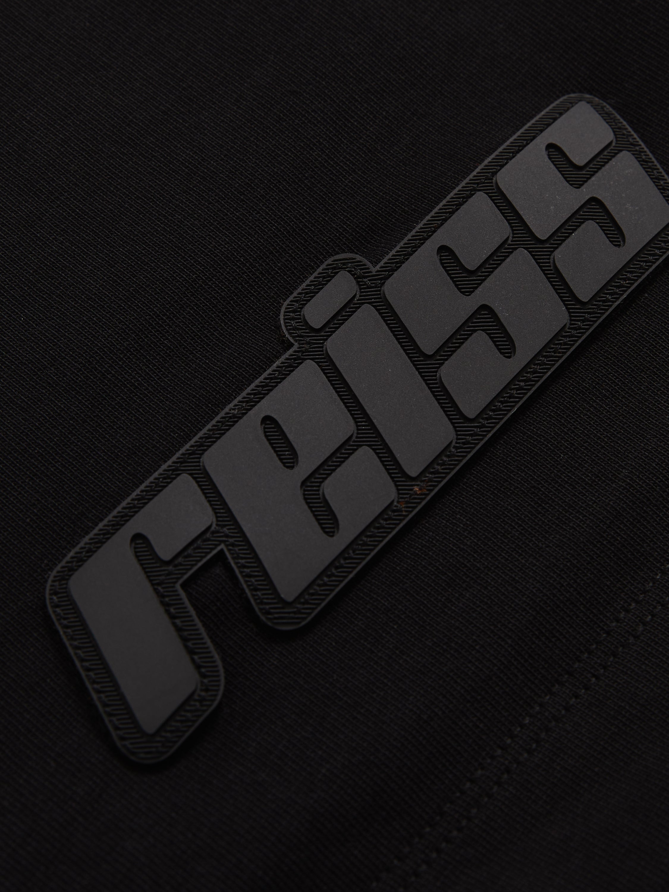 Reiss Unisex Nakata Oversize Logo T-Shirt - Black