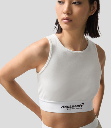 Reiss Womens Ribbed Cropped Vest