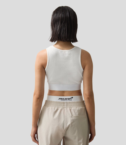 Reiss Womens Ribbed Cropped Vest