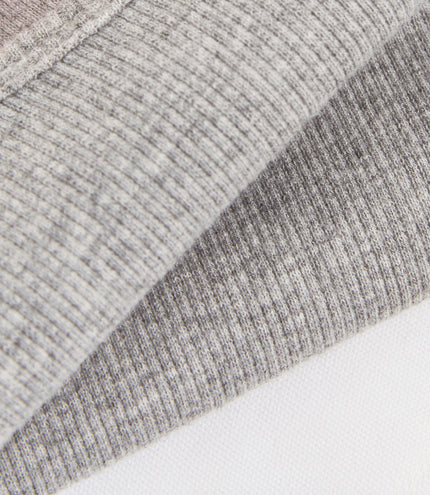 Reiss Womens Ribbed Cropped Vest - Grey Melange