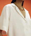 Womens Reiss Monte Carlo Women's Short Sleeve Cuban Collar Monte Carlo Printed Shirt
