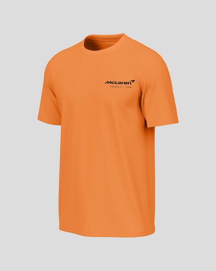 McLaren Mens All Cities Short Sleeve Washed T-Shirt - Burnt Orange