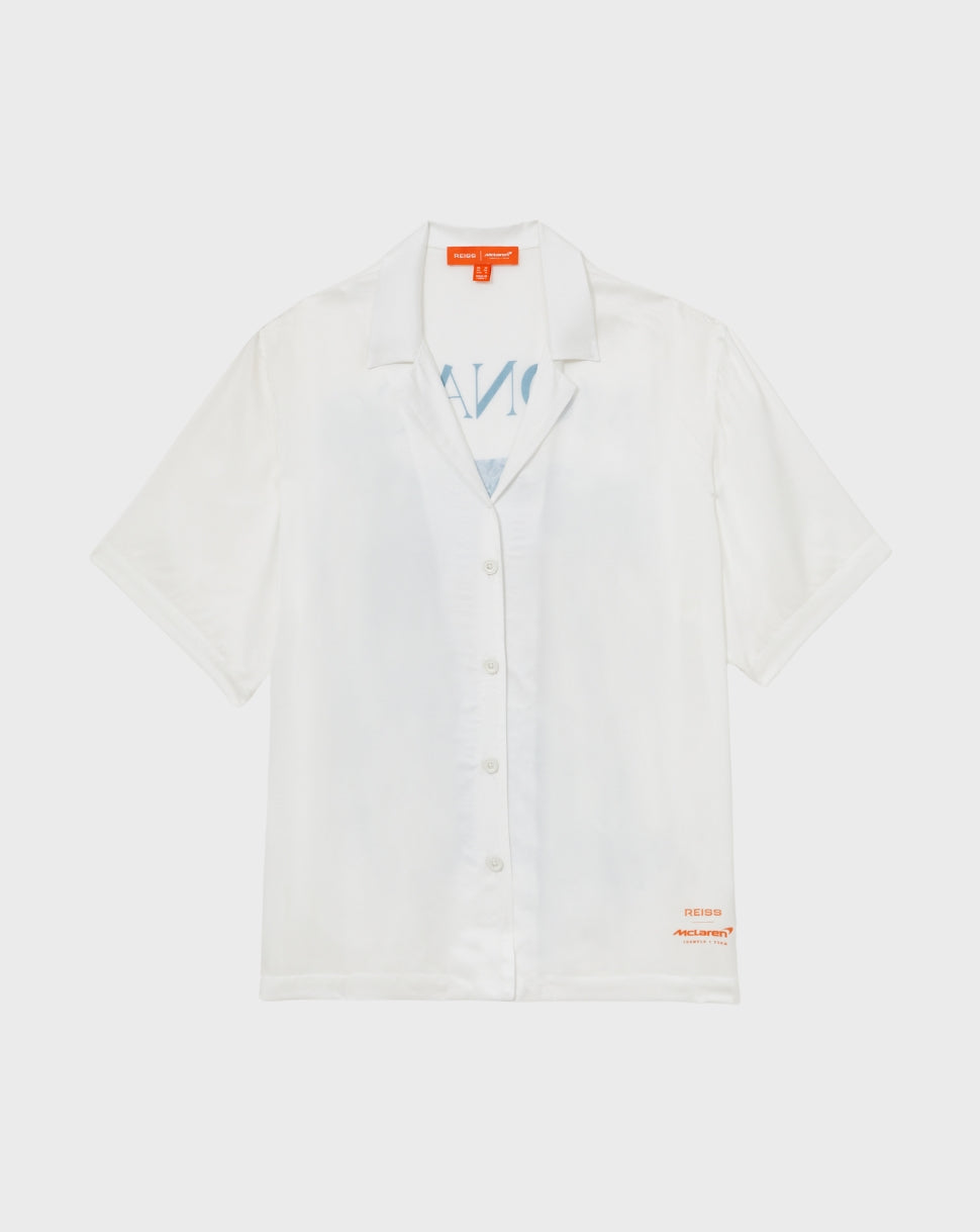 Reiss Womens Monaco Short Sleeve Cuban Shirt