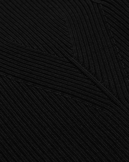 Reiss Womens Sandy Long Sleeve Knitted Speedmark Turtle Neck - Black