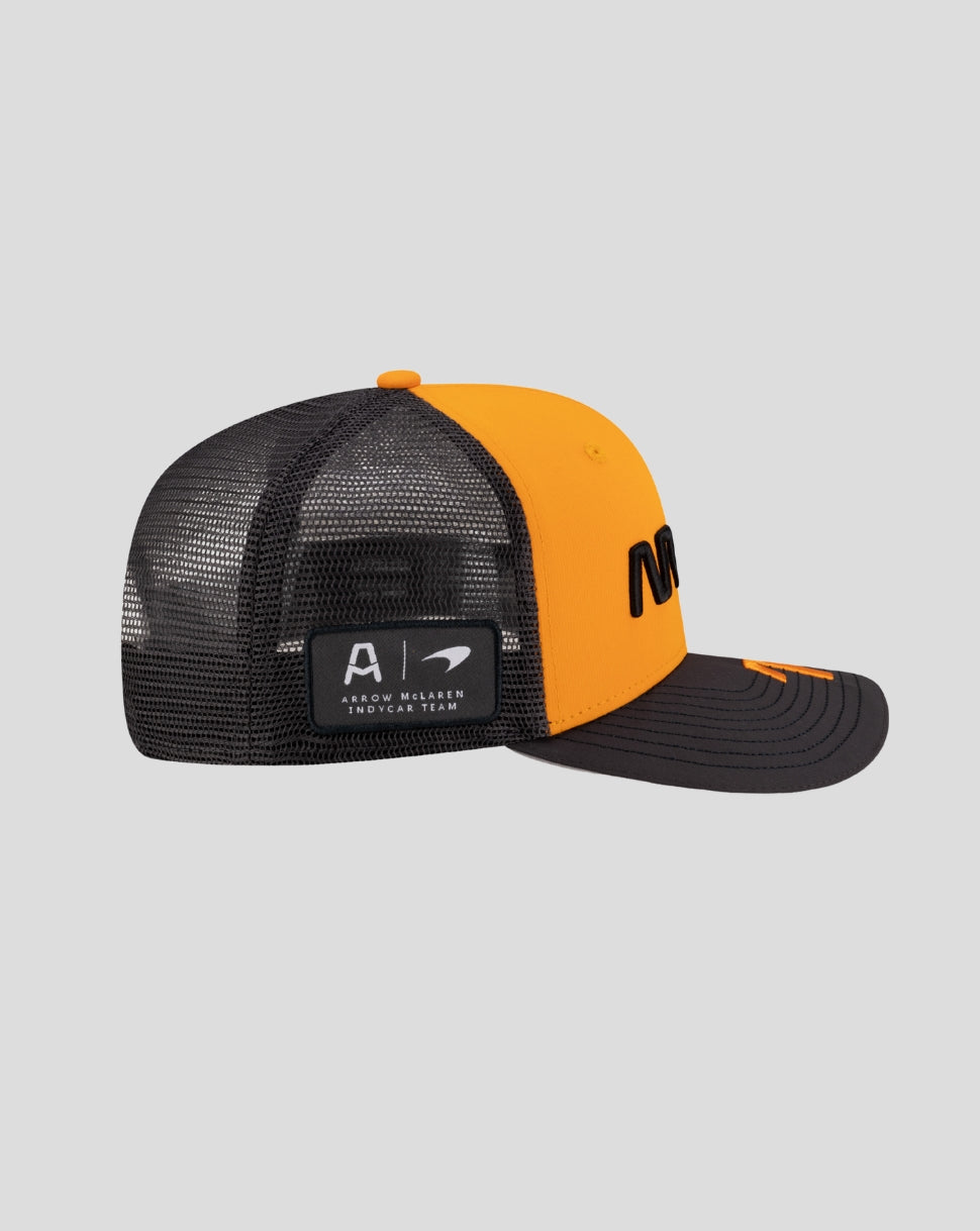 New Era x Arrow McLaren Kyle Larson IndyCar Teamwear 9Seventy Stretch Snap Cap - Papaya