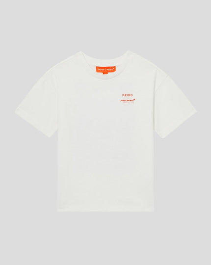 Reiss Juniors Tyre Oversized T-Shirt Unisex Fit - White