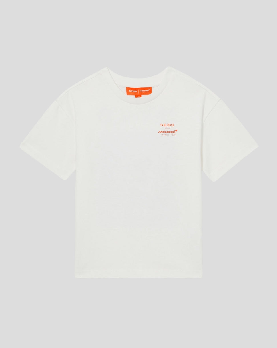 Reiss Juniors Tyre Oversized T-Shirt Unisex Fit - White