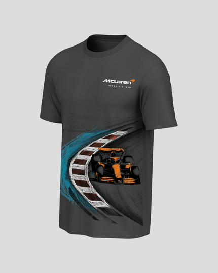 McLaren Mens On The Track Short Sleeve T-Shirt - Antracite
