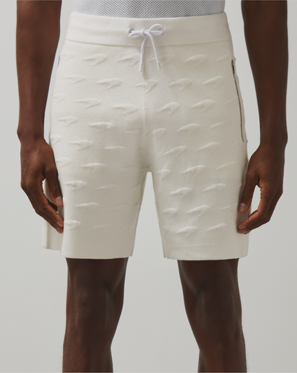 Reiss Mens Speedmark Knitted Shorts - White