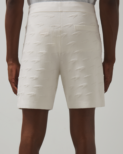 Reiss Mens Speedmark Knitted Shorts - White