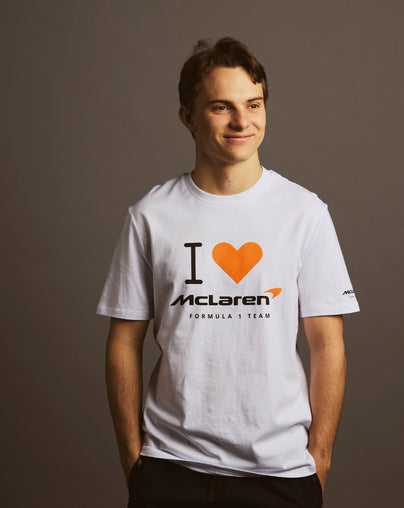 Unisex I Heart McLaren Silverstone T-Shirt - White