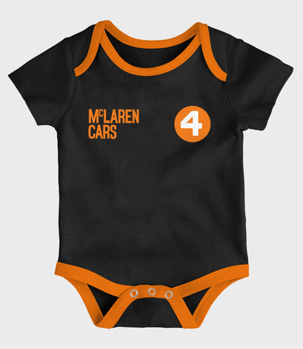 McLaren Infant Race Eras Short-Sleeved Creeper Set - Black
