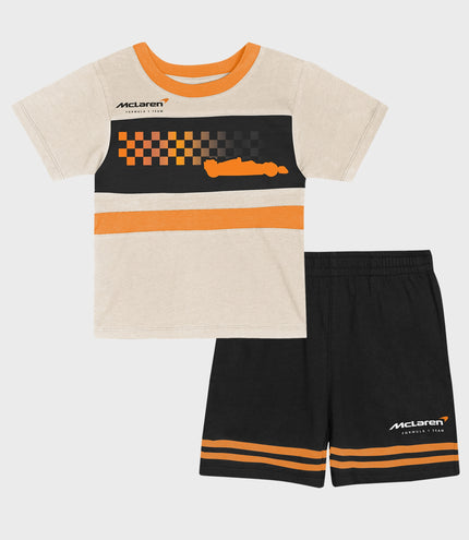 Outerstuff Infant Bonus Race Short-Sleeve T-Shirt & Shorts Set - Black