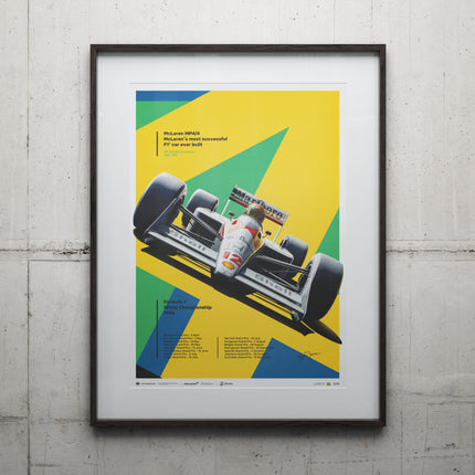 McLAREN MP4/4 - AYRTON SENNA - SAN MARINO GP - 35TH ANNIVERSARY - 1988 - LARGE