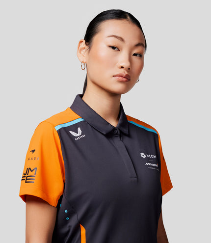 Womens Official Teamwear Polo Shirt Neom McLaren Formula E