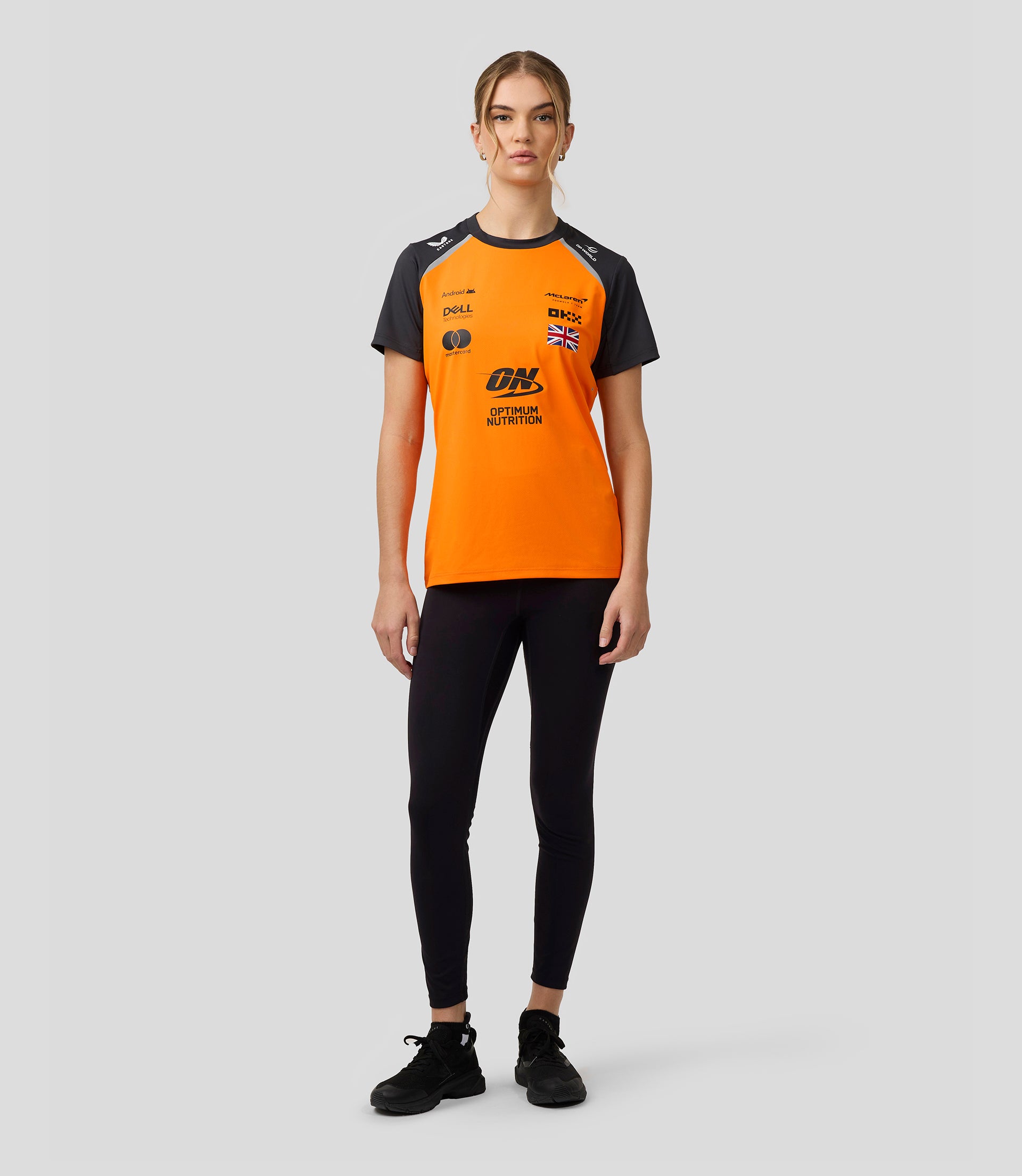 Womens McLaren F1 Team Lando Norris Set Up T-Shirt - Papaya