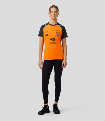 Womens McLaren F1 Team Lando Norris Set Up T-Shirt - Papaya