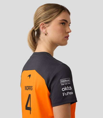 Womens McLaren F1 Team Lando Norris Set Up T-Shirt - Papaya