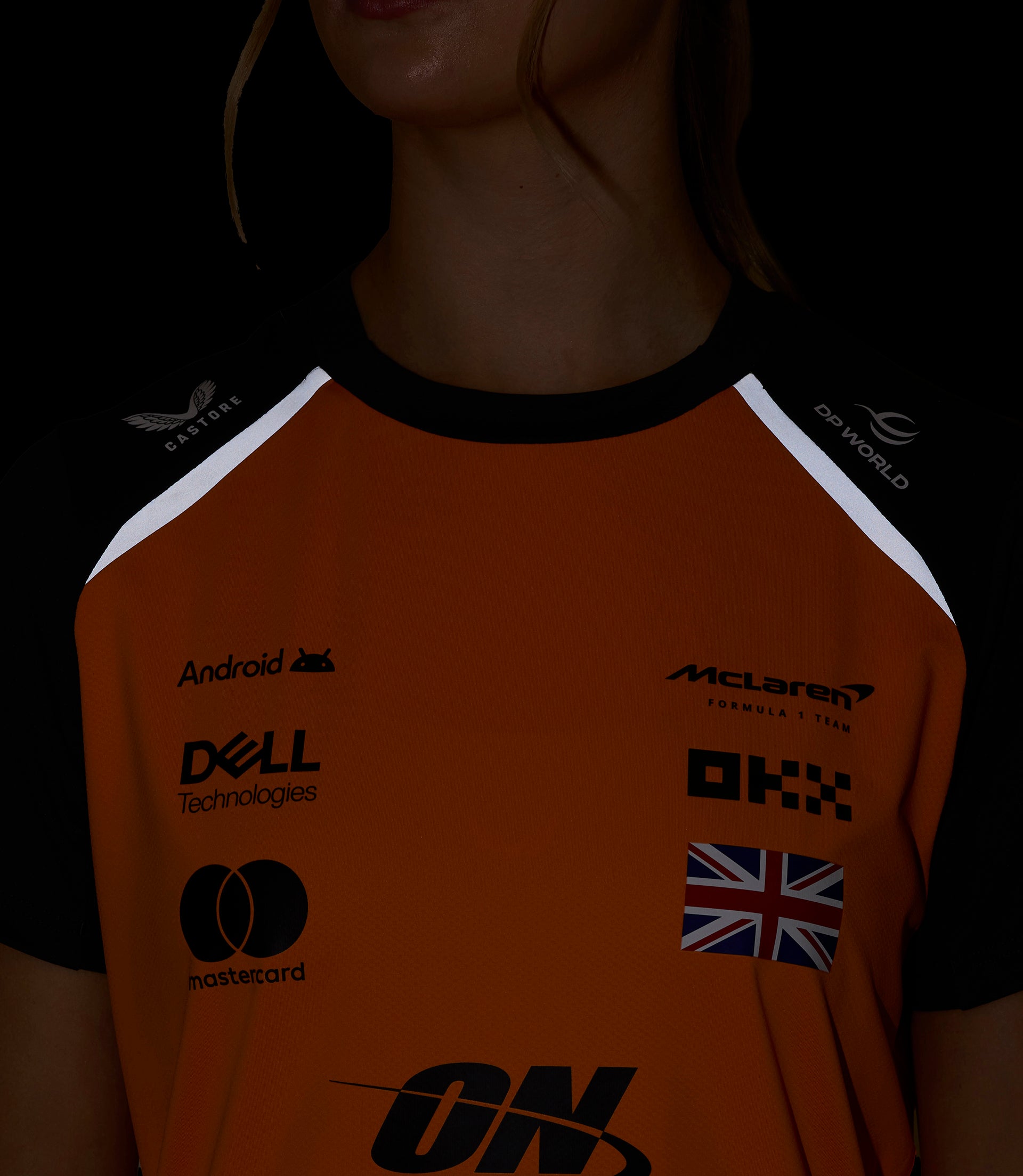 Womens McLaren F1 Team Lando Norris Set Up T-Shirt - Papaya