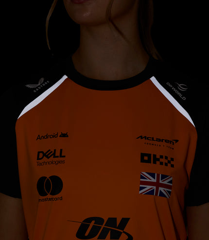 Womens McLaren F1 Team Lando Norris Set Up T-Shirt - Papaya