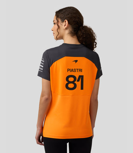 Womens McLaren F1 Team Oscar Piastri Set Up T-Shirt - Papaya