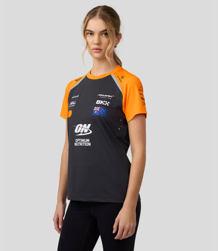 Womens McLaren F1 Team Oscar Piastri Set Up T-Shirt - Phantom