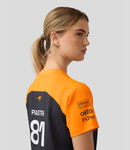 Womens McLaren F1 Team Oscar Piastri Set Up T-Shirt - Phantom