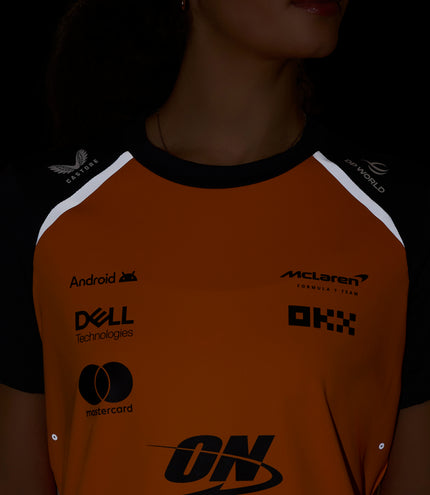 Womens McLaren F1 Team Set Up T-Shirt - Papaya