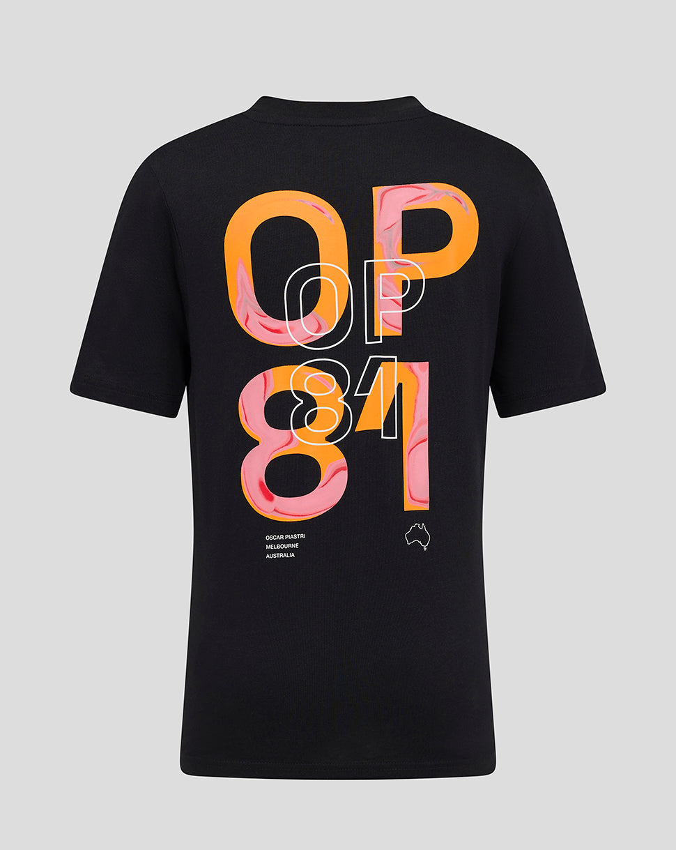 Junior Core Driver Oscar Piastri T-Shirt - Caviar Black