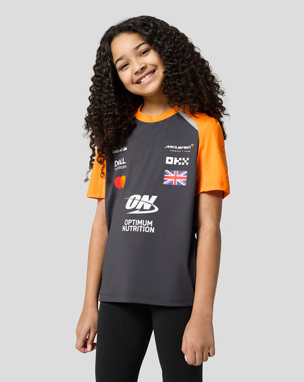 Junior McLaren F1 Team Lando Norris Set Up T-Shirt - Phantom