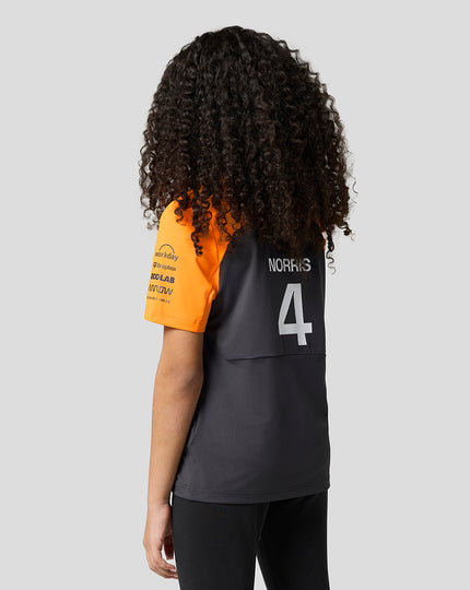 Junior McLaren F1 Team Lando Norris Set Up T-Shirt - Phantom