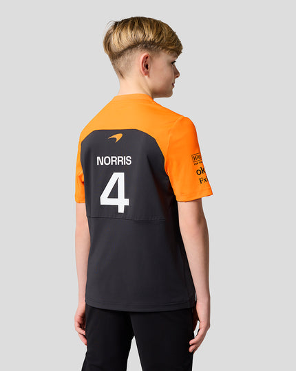 Junior McLaren F1 Team Lando Norris Set Up T-Shirt - Phantom
