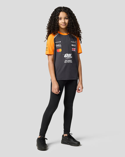 Junior McLaren F1 Team Lando Norris Set Up T-Shirt - Phantom