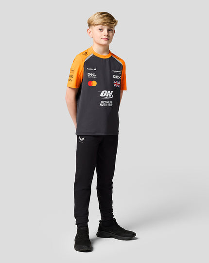Junior McLaren F1 Team Lando Norris Set Up T-Shirt - Phantom