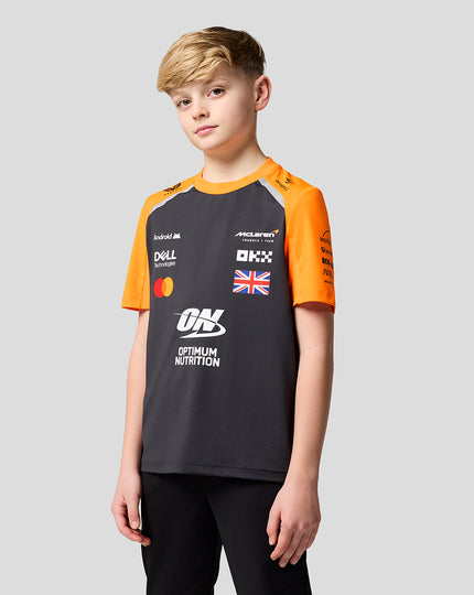 Junior McLaren F1 Team Lando Norris Set Up T-Shirt - Phantom