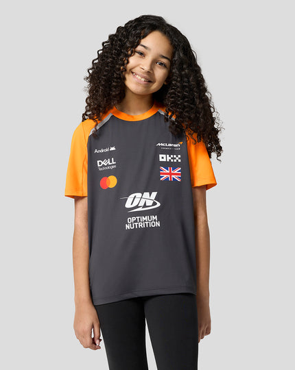 Junior McLaren F1 Team Lando Norris Set Up T-Shirt - Phantom